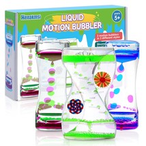 Timer 3-Pack Sensory Toys Colorful Water Fidget Toy For Kids &amp; Adults Hourglass  - £20.55 GBP
