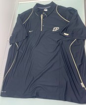 Nike Indiana Purdue Boilermakers Golf Polo Shirt Men 3XL XXXL Black - £16.05 GBP