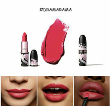 Mac Black Cherry Matte Lipstick Dramarama Rouge A Levres Rare Spring Coral Pink - £22.48 GBP