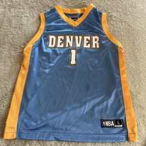NBA Denver Nuggets Basketball Blue Yellow 1 BILLUPS Youth Jersey 12-14 L... - $14.70