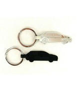 Metal Car Fob Key Tag, 4-Door Hatchback, Choice of Black or Silver, Swed... - $9.50 CAD