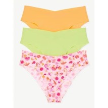 3 Pairs Joyspun Freecut Cheeky  Panties Floral Lime Peach Size 2XL XXL 2... - £4.61 GBP