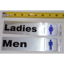 Hillman Self-Adhesive Men &amp; Ladies Restroom Signs (2&quot; x 8&quot;) 1 of each (2... - £6.88 GBP