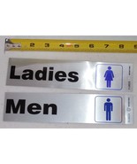 Hillman Self-Adhesive Men &amp; Ladies Restroom Signs (2&quot; x 8&quot;) 1 of each (2... - £6.92 GBP