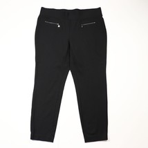 ALFANI Women’s Pull-On Pants XL Black Tummy Control Elastic Stretch Slim... - $32.11
