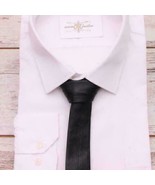 Men&#39;s High Quality Genuine Lambskin Leather Neck Tie Formal Party Casual... - £28.79 GBP