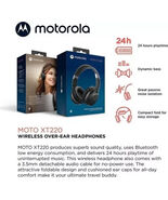 Motorola Bluetooth Wireless Over-Ear Headphones-black - $55.48 CAD
