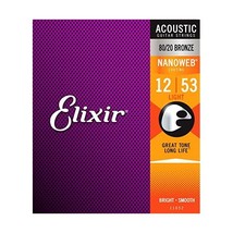 Elixir 80/20 Bronze Acoustic Sets Ultra-Thin Nanoweb Coating - Light (0.012 - 0. - $40.00