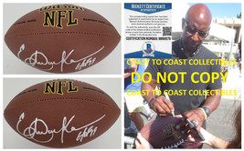 Eric Dickerson Los Angeles Rams Colts Raiders signed football proof Beckett COA - £100.84 GBP