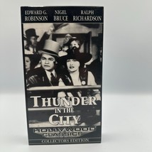 Title: Thunder In The City VHS 1937 Hollywood Classics Collectors Editio... - $9.55