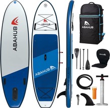 Abahub Inflatable SUP, Wide 10&#39;6&quot; x 34&quot;/31&#39;&#39; x 6&quot; iSUP, Standup, Fishing - £407.76 GBP