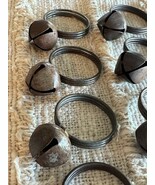 Vintage Jingle Bell Napkin Rings Set of 8 Holders Rustic Metal Bells Hol... - $366.47 MXN