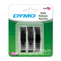 Dymo Embossing Tape Label 9mmx3m (3pk) - Black - £28.10 GBP