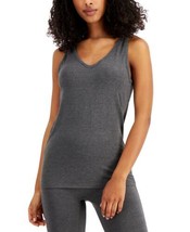 Alfani Womens Ultra Soft Modal Tank Top Size Large Color Heather Charcoal - $25.73
