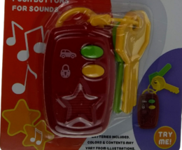 Car Remote Keys Battery Operated Push Buttons Sounds Activated Plastic Toy 3+ - £8.52 GBP