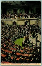 House of Representatives in Session Washington DC 1911 DB Postcard  H12 - $3.91