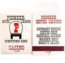 Pioneer Hotel Casino Reno Matchbooks Standard Matches Unstruck Lot Of 2 ... - $29.99