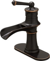 Rumose Bathroom Faucets For Sink 1&amp;3 Hole Oil Rubbed Bronze Copper Bathroom Sink - £35.96 GBP