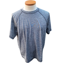 Nike Dri Fit Men’s T-Shirt Sz XL Marled Grey UPF 40+ Short Sleeve Athletic - £8.49 GBP