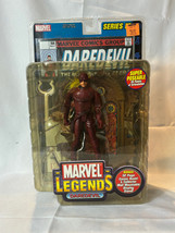 2002 TOY BIZ Marvel Legends DAREDEVIL Figure & Comic Factory Sealed Blister Pack - $29.65