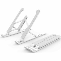 Adjustable Foldable Angle Laptop Stand Holder white for Dell Chromebook HP Acer - £31.88 GBP