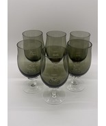 Vintage Set Of Six Juice Glasses -  Coronation - Smoke Gray by Sasaki MC... - $60.03 CAD