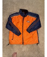 Denver Broncos Jacket Mens XL  Pro Player NFL Orange Full Zip Football VTG - $138.86 CAD