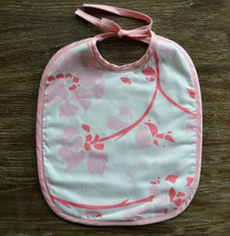 Matouk Lulu DK Tiger Lily Floral Pink Baby Bib - £11.15 GBP