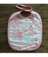 Matouk Lulu DK Tiger Lily Floral Pink Baby Bib - £11.14 GBP