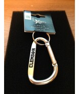 Clemson University Lasered Metal Carabiner Silver Keytag - Great Gift - $8.56