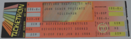 Yellowman 1984 Tour Full Ticket Stub Roseland John Scher Presents NM Tic... - $12.77
