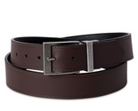 Signature Levi Strauss Men&#39;s 38mm Edge Leather Reversible Brown/Black Be... - £11.79 GBP