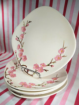 Gorgeous Mid Century Metlox Poppytrail 5pc Peach Blossom Ceramic Dinner ... - $39.59
