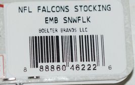 NFL Licensed Atlanta Falcons Christmas Stocking Bells Snowflakes Logo image 8
