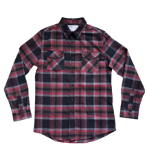 Five Four LA Flannel Shirt Mens Small Plaid Long Sleeve Button Up Skater - $17.21 CAD