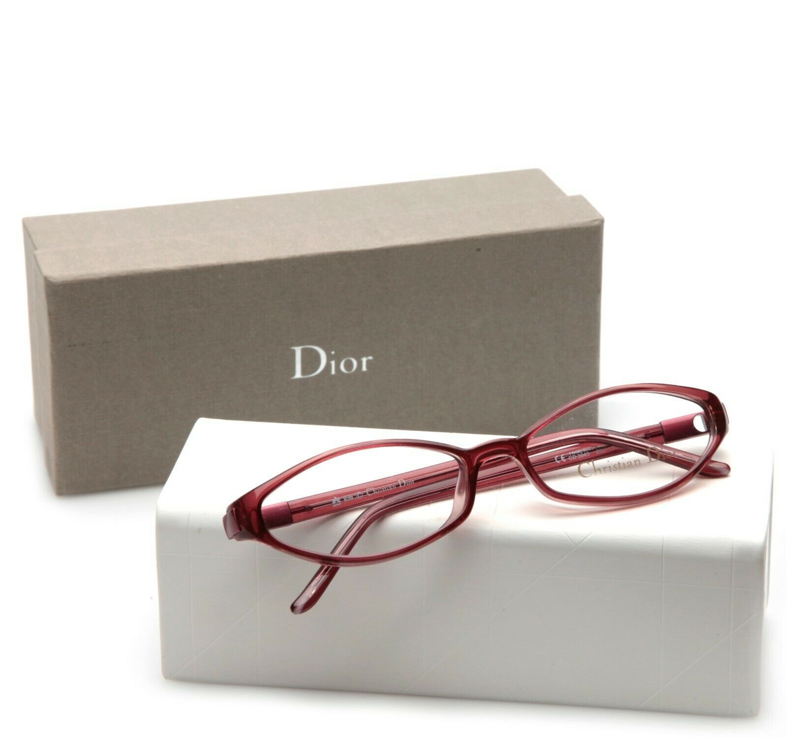 NEW Christian Dior CD3043 80U Burgundy EYEGLASSES FRAME 53-15-135 B26mm - $112.69