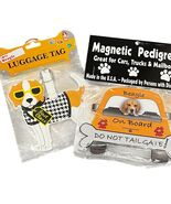 Beagle Luggage Tag &amp; Magnetic Pedigrees Set – Fun &amp; Functional Travel Ac... - $314.10 MXN