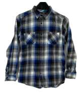 Mambo Australia Youth Long Sleeve Plaid Button Shirt 100% Cotton Size XL - $4.75