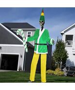 5Pcs 12 Ft Christmas Giant Elf Skeleton Costume Set Outdoor Yard Garden ... - $57.99