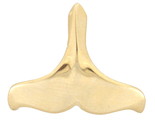 Whale tail Unisex Charm 14kt Yellow Gold 271279 - $99.00