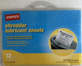 New Genuine Sealed Staples Shredder Lubricant Sheets, 6 Pieces Included - $112.34 MXN