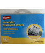 New Genuine Sealed Staples Shredder Lubricant Sheets, 6 Pieces Included - $5.99