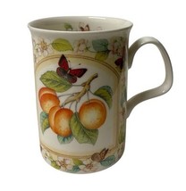 Roy Kirkham Coffee Mug Fine Bone China Butterflies Peach Apricot Floral ... - $27.80 CAD