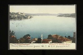Vintage Postcard Constantinople Istanbul Sea View UDB Bosphore Roumeli Hissar - £11.23 GBP