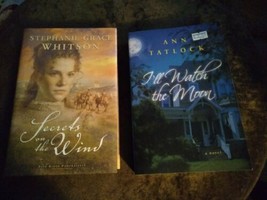 Lot of 2 Christian Fiction Secrets on the Wind Whitson I&#39;ll Watch Moon T... - £2.30 GBP