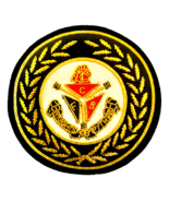 KNIGHTS OF PYTHIAS NEW BULLION WIRE HAND EMBROIDERED PATCH BADGE FREE SHIP - $22.50