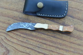 damascus custom made beautiful folding tando knife From The Eagle Collec... - $13.54 CAD