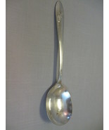 Round Bowl Gumbo Soup Spoon Silver Plate Tudor Plate Oneida Queen Bess 1946 - £6.34 GBP
