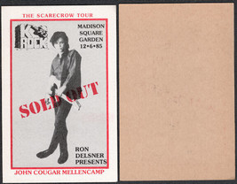 Rare 1985 John Cougar Mellencamp Cloth OTTO Sold Out Radio Pass from the... - £9.75 GBP