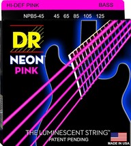 Dr Strings Hi-Def Neon Bass Guitar Strings (Npb5-45). - £38.60 GBP